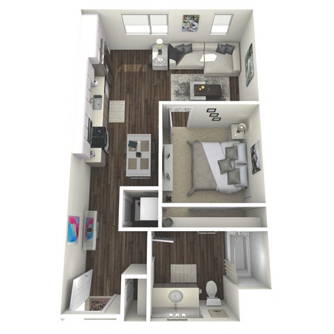 S1 Floor Plan at The Platform Urban Apartments